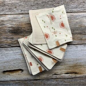 Burp cloth set || sunrise